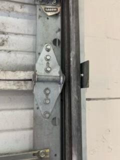 Residential garage door installation completed
