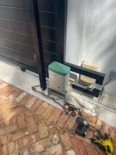 Residential garage door repair completed