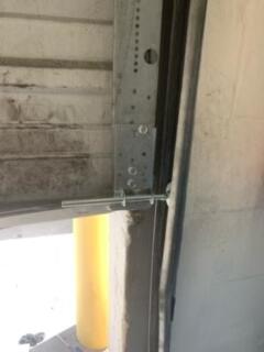 Garage door installation work