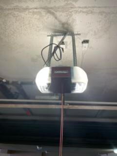 Garage door maintenance work
