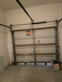 New garage door installation