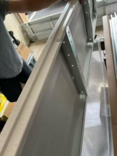 Completed garage door installation