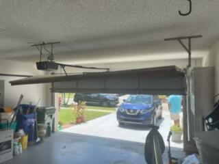 Residential garage door installation